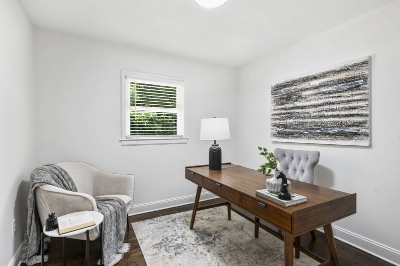Third bedroom set up as a home office