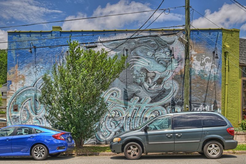 A street mural near South End